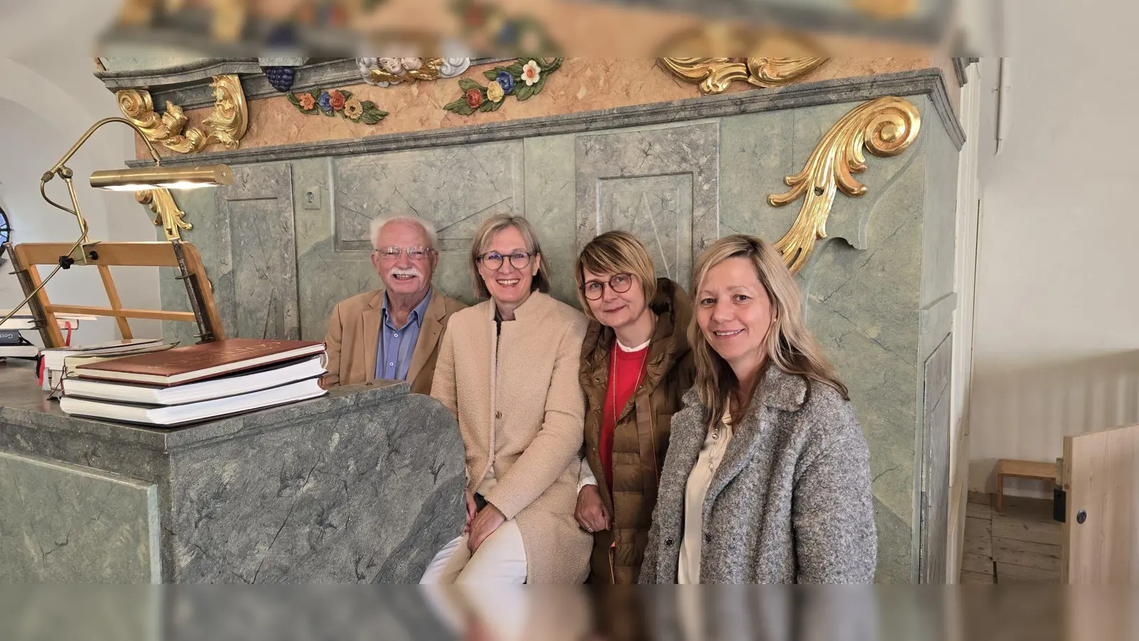 Bild von links: Georg Schmidbauer, Doris Völkl, Andrea Götz und Steffi Daubenmerkl<br> (Bild: Jürgen Götz)