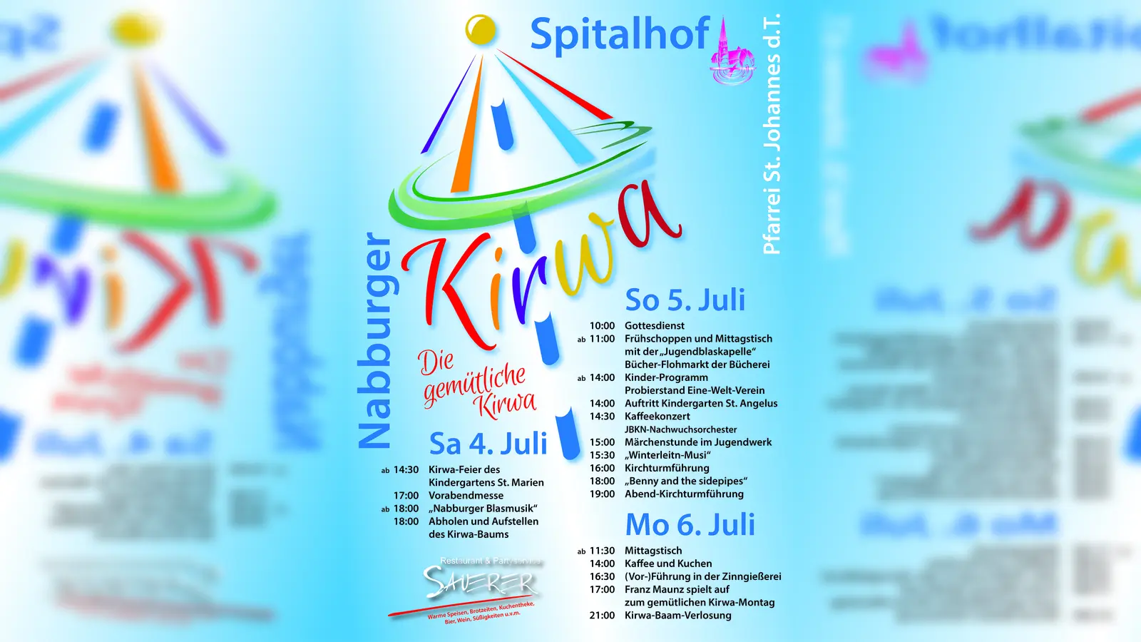Kirwaplakat 2026 Pfarrei St. Johannes Nabburg. (Bild: Raphael Haubelt)
