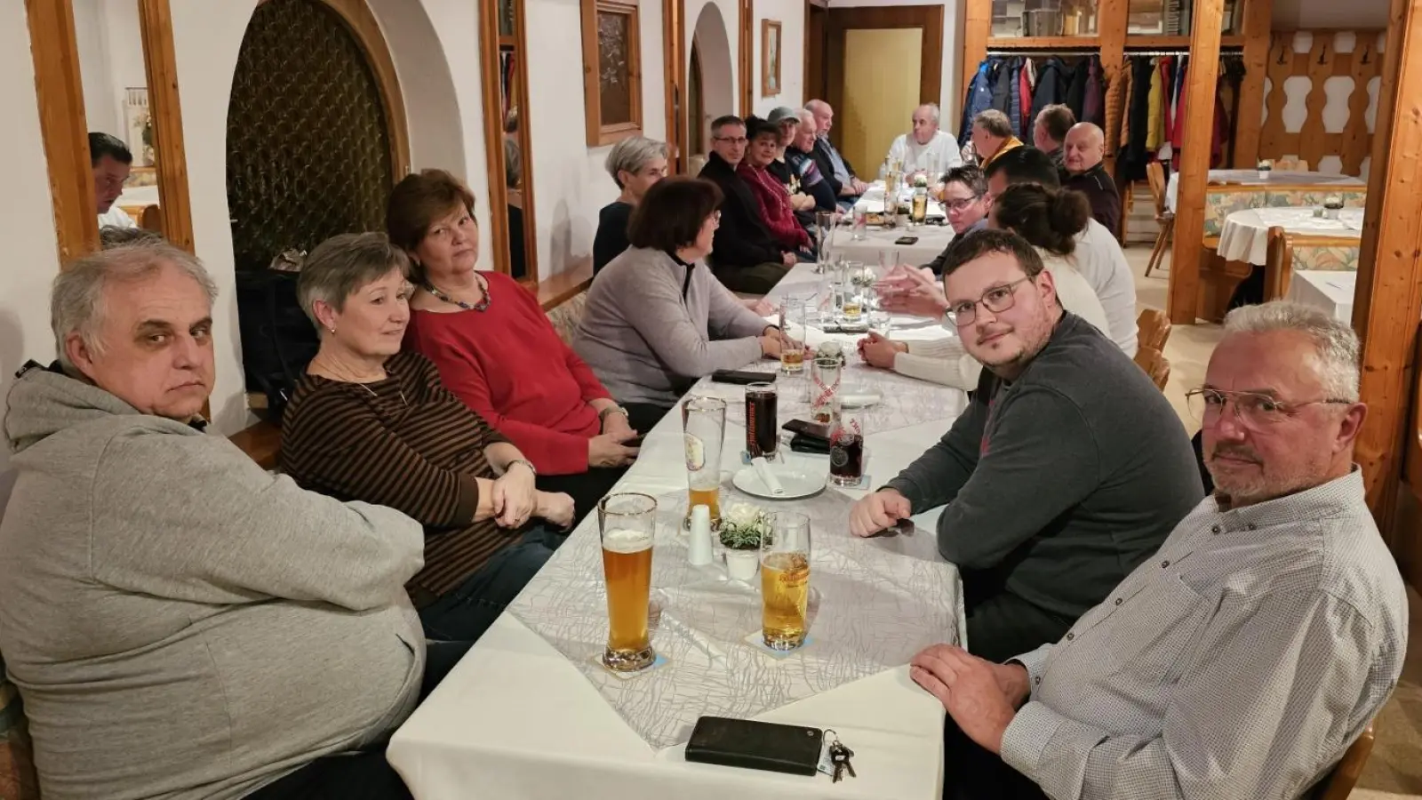 Weihnachtsfeier der Modelleisenbahner Schwandorf. (Bild: Werner Klement)