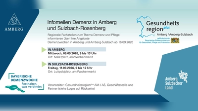 Flyer zur Infomeile Demenz in Sulzbach-Rosenberg (Bild: Jana Pilhofer )