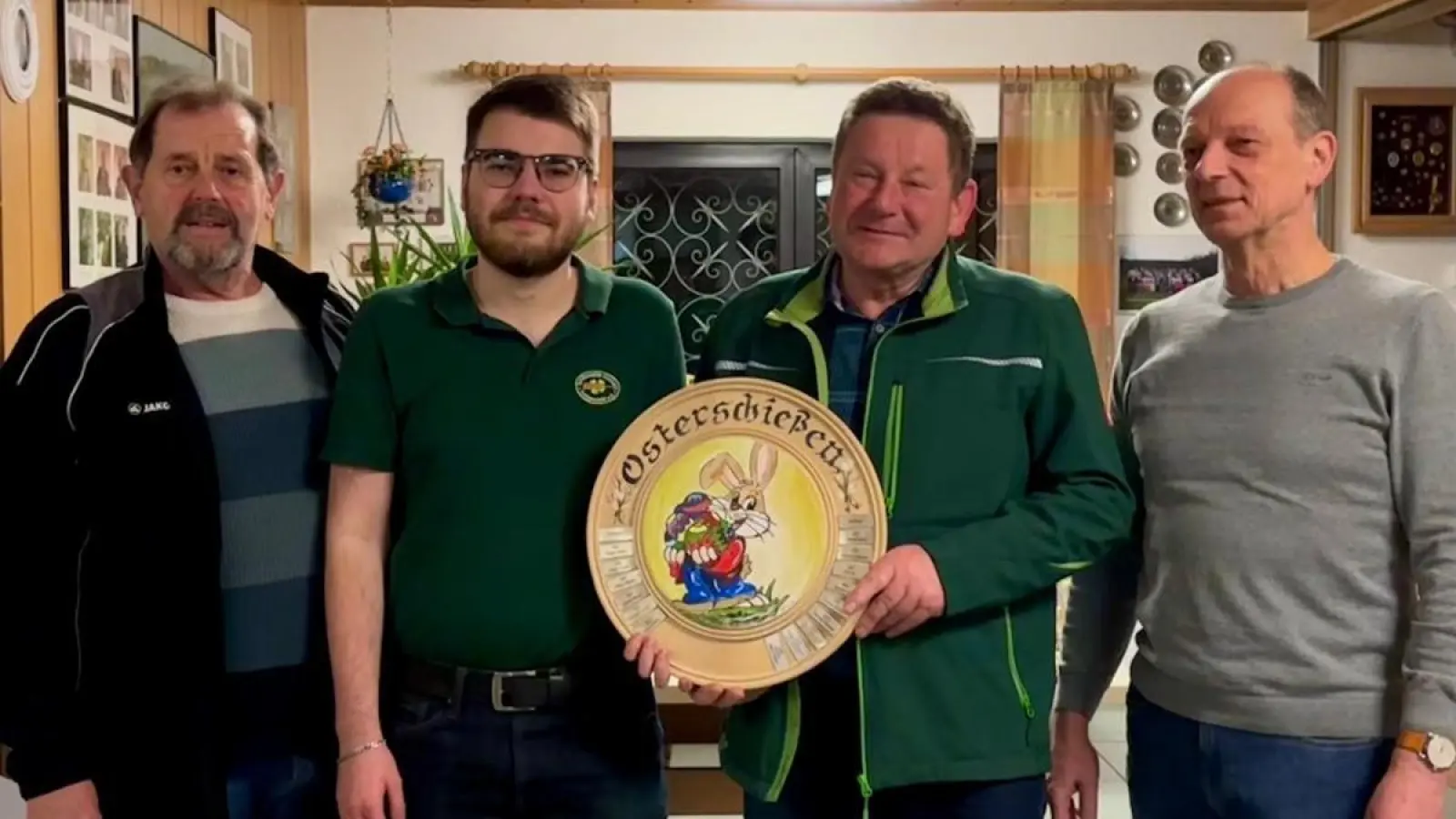 Die Sieger 2026 - v.l. SM Ulli Götz, Sieger Freihand - Marc Zenger, Sieger Auflage - Jürgen Müller u. SL Werner Irlbeck (Bild: Maria Heinze)