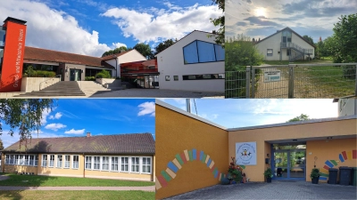 Unterricht startet in der Schule Schlicht (WVK-Räume), Schule Vilseck, Schule Edelsfeld, Kindergarten Edelsfeld (Bild: Sabine Kredler)