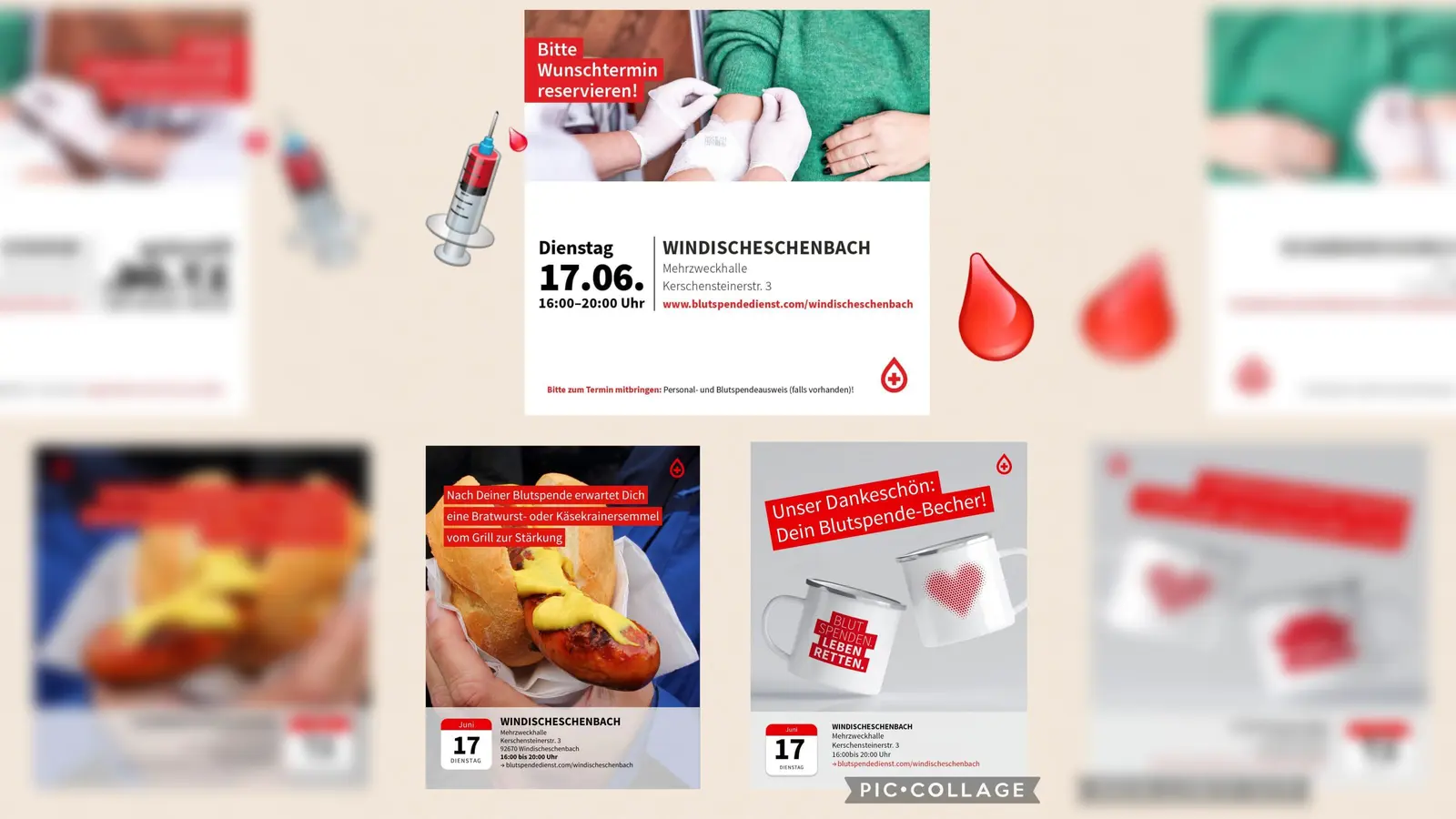 Blut spenden und Leben retten - 17.06.2025 in Windischeschenbach mit Sonderaktionen. (Bild: Markus Zimmermann )