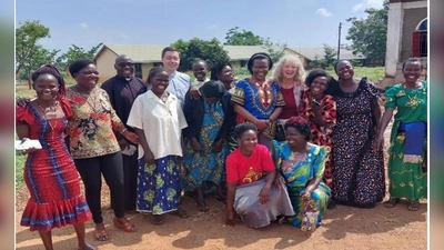 Vortrag über Uganda in Fuchsmühl. (Bild: Brigitta Alkofer)