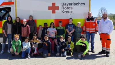 Besuch der offenen Ganztagsschule beim Bayerischen Roten Kreuz Neusorg  (Bild: Manuela Hecht )