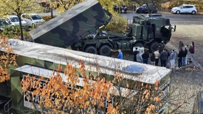 Vortrag der Bundeswehr im Rahmen der politischen Bildung (Bild: Werner Klement)