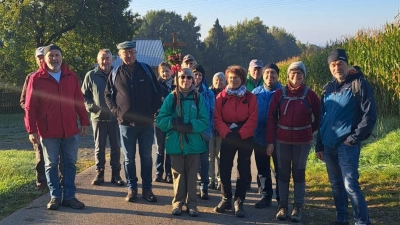 Die Moosbacher Fußwallfahrer auf dem Weg zum Fahrenberg. (Bild: Elisabeth Völkl)