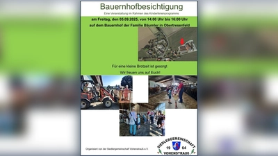 Kinderferienprogramm Vohenstrauß - Bauernhofbesichtigung (Bild: Christopher Heindl)
