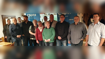 v. l. n. r.: Christian Grillmeier, Konrad Weiß, Johannes Wolfrum, Dominik Wolf, Angela Burger, Frieda Vogelhuber, Bgm. Stephan Schübel, Michaela Jost, Josef Hollmann, Markus Renner, Daniel Schmelzer, Matthias Hecht (Bild: Ernst Neumann)