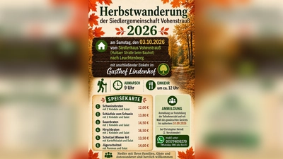 Herbstwanderung der Siedlergemeinschaft Vohenstrauß 2026. (Bild: Christopher Heindl)