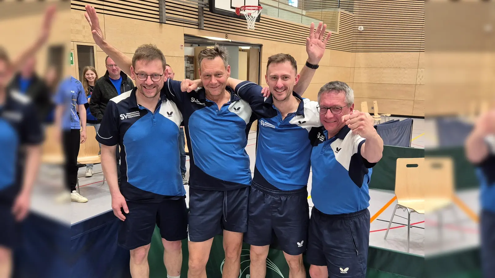 SV Immenreuth -Aufsteiger in die Bezirksoberliga<br>v.l. Peter Kraus, Wolfgang Schmid, Sebastian Thurn, Daniel Heining (Bild: Dieter Buchner)