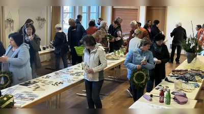 Viel Zuspruch fand wieder der traditionelle Osterbasar im Pfarrheim. (Bild: Roman Melzner)