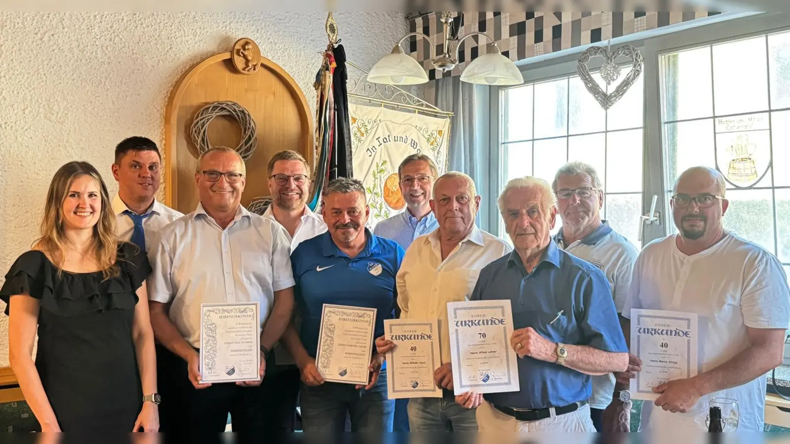 von links: Dr. Sophia Rusch, Alexander Meier, Max Scherm, Thomas Bäuml, Werner Jakob, Hans Götz, Willi Hirsch, Alfons Lehner, Harald Sigritz, Marco Striegl. (Bild: Alexander Meier)