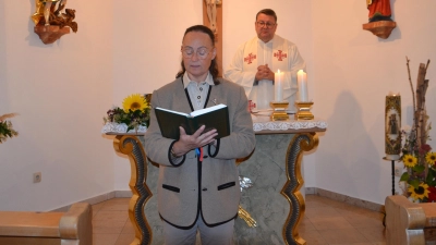 Zum Fest des heiligen Erzengels Michael feierte man in der Kapelle in Ragenwies den Patroziniumsgottesdienst. (Bild: Ottilie Garreiss)