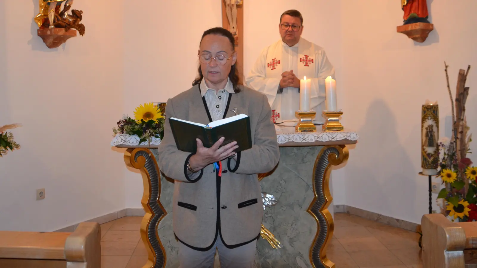 Zum Fest des heiligen Erzengels Michael feierte man in der Kapelle in Ragenwies den Patroziniumsgottesdienst. (Bild: Ottilie Garreiss)