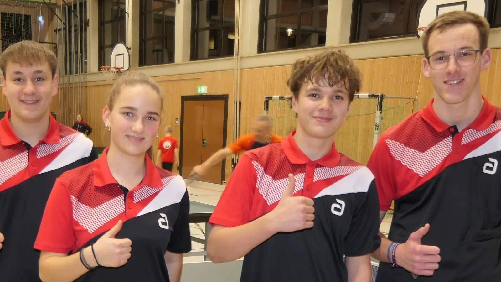 1. Jugendmannschaft (von links): Michael Most, Laura Kiendl, Leon Schmirler und Simon Fronhofer (Bild: Michael Eckl)