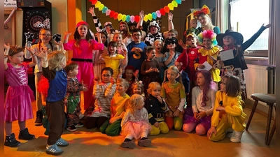 Kinderfasching im Sportheim Neusorg (Bild: Carolin Gley)