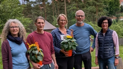 Yvonne Rösel, Yul Steger, Ines Riedl, Hermann Sehr, Angelika Masi-Gaißner. (Bild: Hermann Sehr)