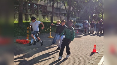 Den Bremsweg einschätzen und selbst testen ist gar nicht so einfach.  (Bild: Birgit Winter-Pausch)