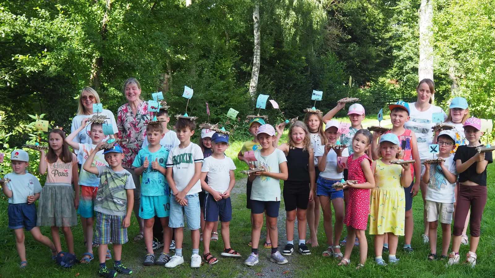 Floßbau /Kinderferienprogramm OWV e. V. Pleystein. (Archivbild: Regina Pschirrer)