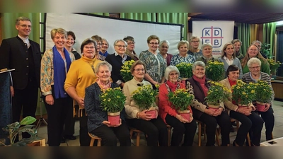 Geehrte mit Vorstandschaft (Bild: Kerstin Aichinger)