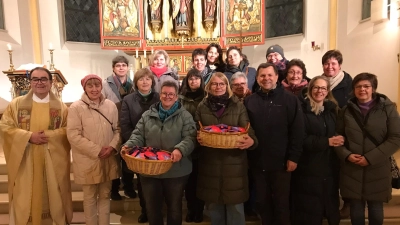 Mitarbeiterinnen und Mitarbeiter der Ökumenischen Sozialstation und Tagespflege. (Bild: Regina Pilhofer )