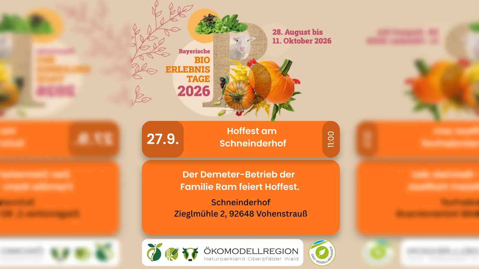 Das Bild zeigt das Hoffest am Schneinderhof bei Vohenstrauß im Rahmen der Bayerischen Bioerlebnistage. (Bild: Katharina Haas)