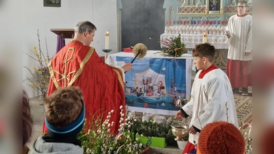 Segnung der Palmbuschen und Osterlämmer (Bild: Josef Kleber)