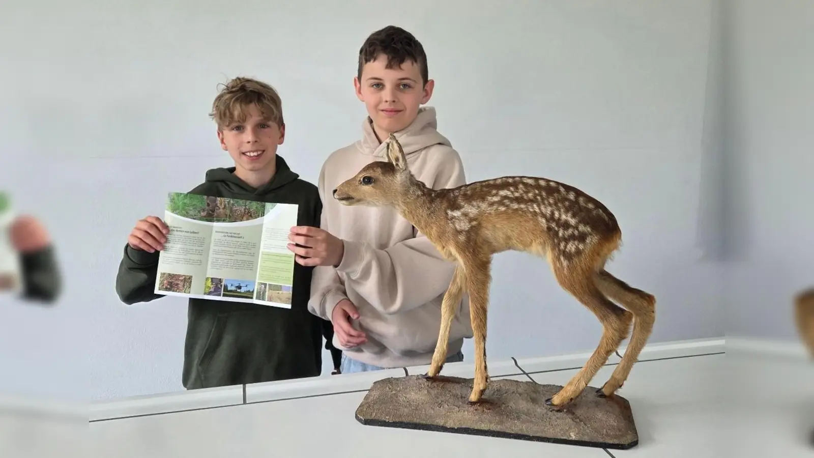 Elias Stöckl und Leon Müller von der Realschule im Stiftland (Bild: Alexandra Wittke)