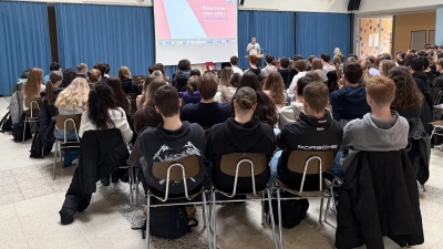 Typisierungsaktion am Gymnasium Eschenbach. (Bild: Florian Döring)