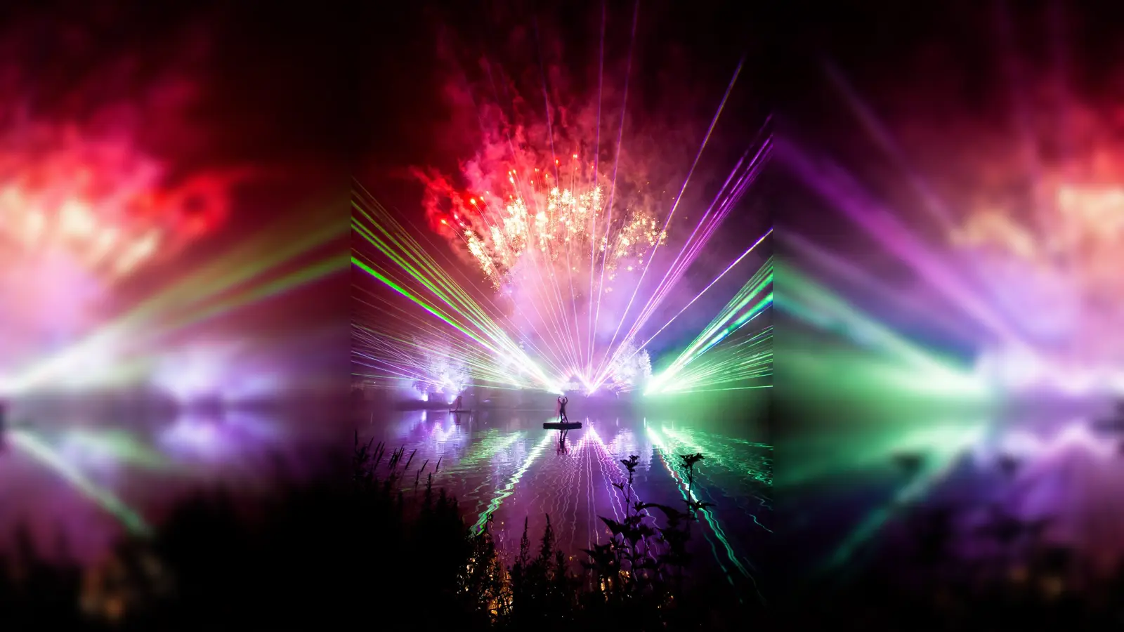Impression von der Lasershow 2023. Auch heuer werden zu dem Event wieder tausende Besucher erwartet. (Bild: Robert Reith)