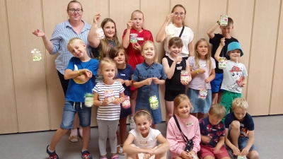 Gruppenfoto Ferienaktion Frauenbund Schirmitz (Bild: Sabine Bäumler)