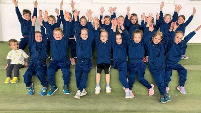 Zum Abschluss der Wintersaison zeigten die Kinder ihr Können bei der 2. Schirmitzer Tennis-Olympiade.<br><br> (Bild: Carolina Forster)