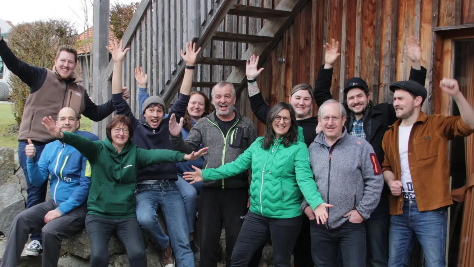 V. l. Th. Scharr, J. Lehr, S. Scharl, J. Rester, L. Fischer, W. Scharl, B. Scharr, A. Braun, H. Scharl, Chr. Rester, T. Rester. (Bild: Herbert Scharl)