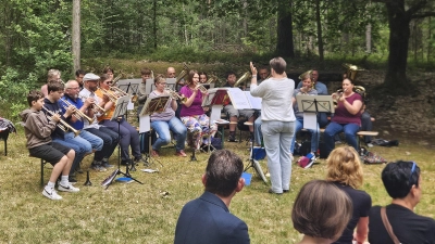 Musikalische Umrahmung durch die Posaunenchöre Mantel und Neunkirchen. (Bild: Markus Punzmann)