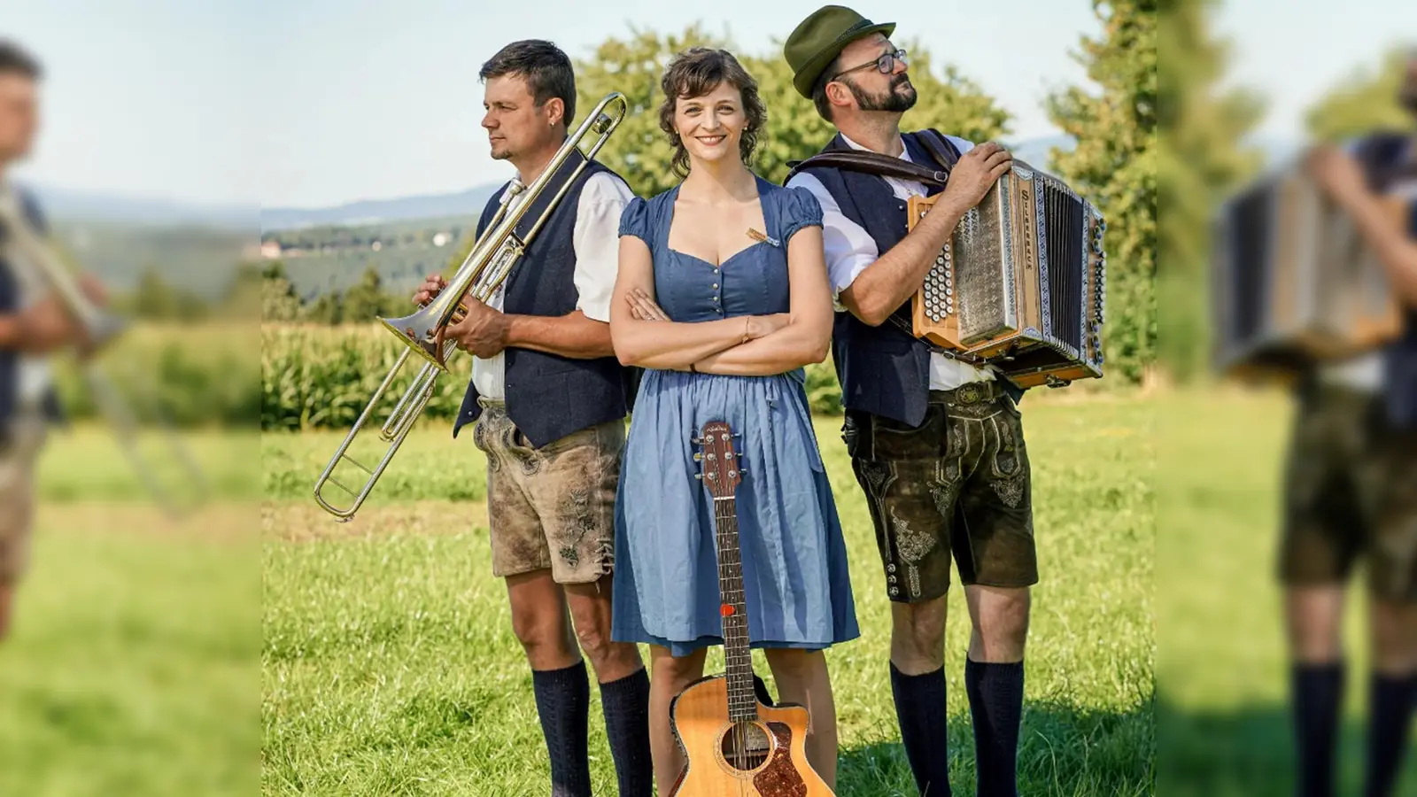 Das Wittschauer Geschwistertrio Christian, Katrin und Martin Baier setzt auch beim zehnten Zessauer Zoiglfest den musikalischen Rahmen. (Bild: Katrin Baier)