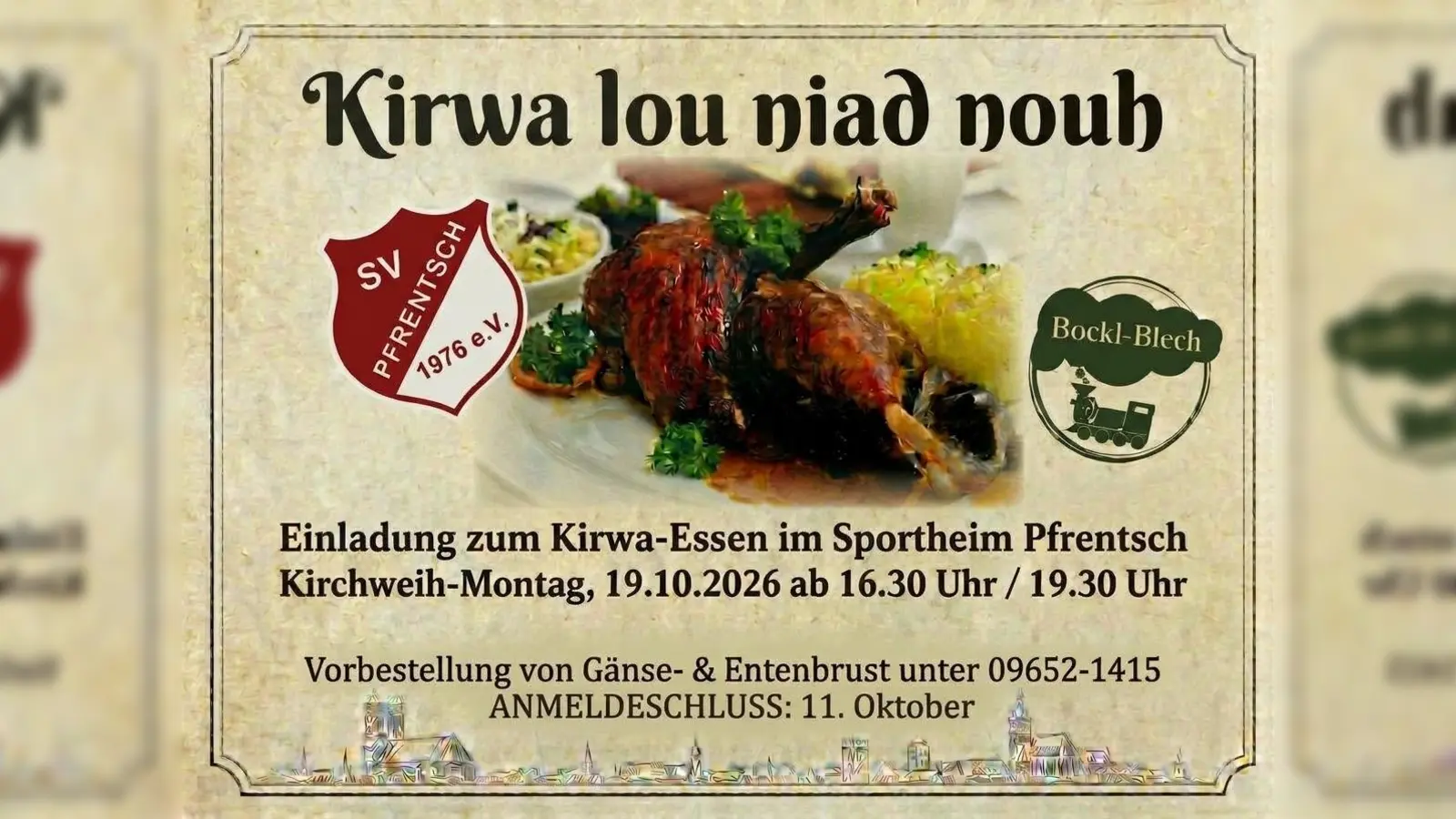 Kirwa-Essen SV Pfrentsch (Bild: Lukas Zetzl)