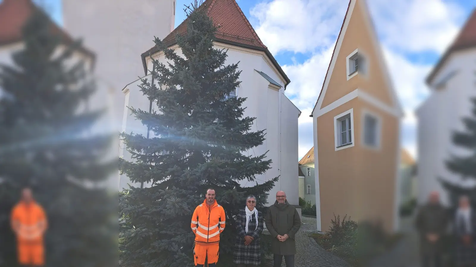  Weihnachtsbaum in Schwarzhofen. (Bild: Anton Köppl)