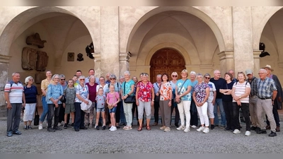 Im Schlosshof von Bischofteinitz (Bild: Peter Egerer)