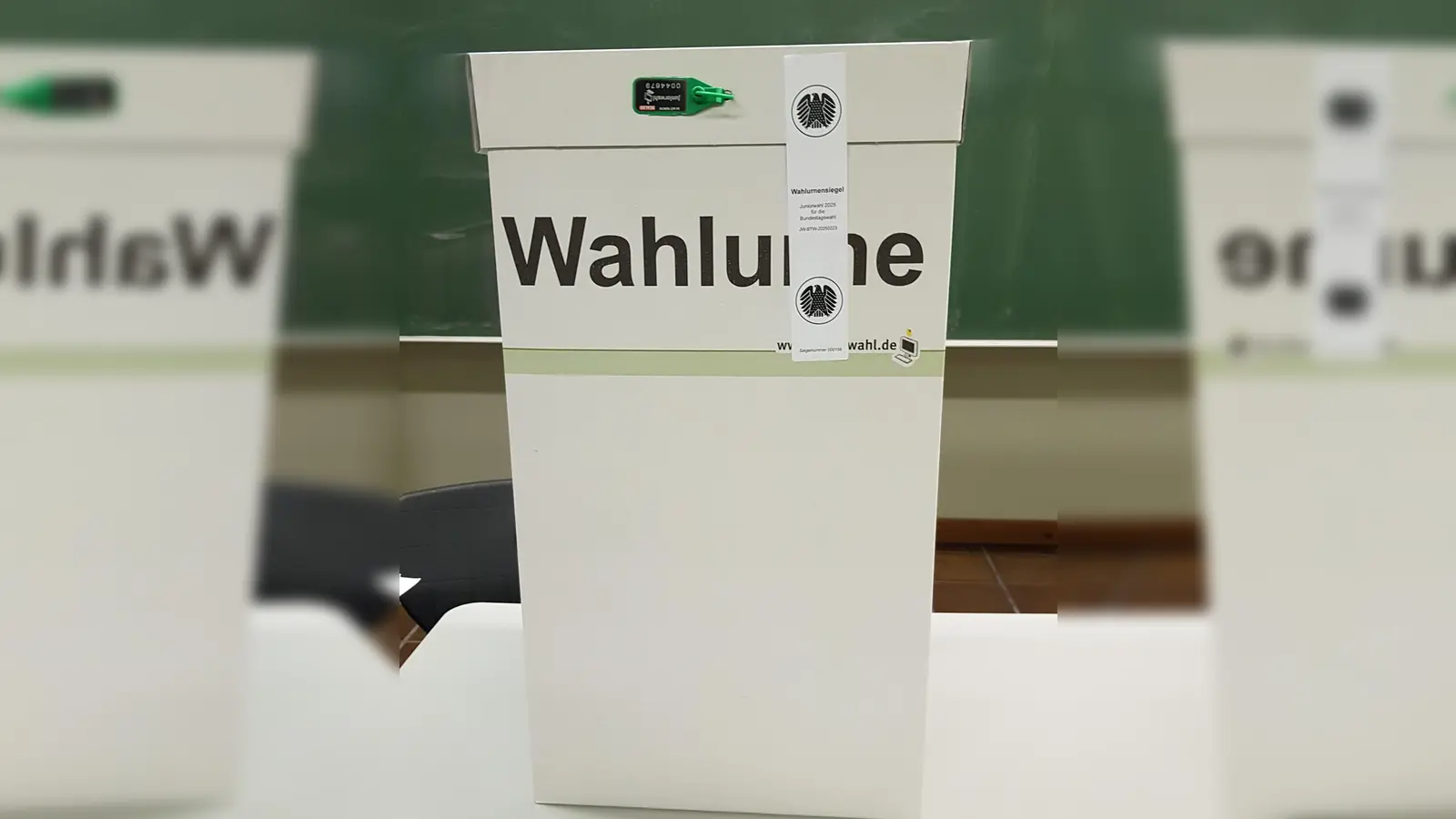 Bild der Wahlurne zur Juniorwahl  (Bild: Sonja Messer)