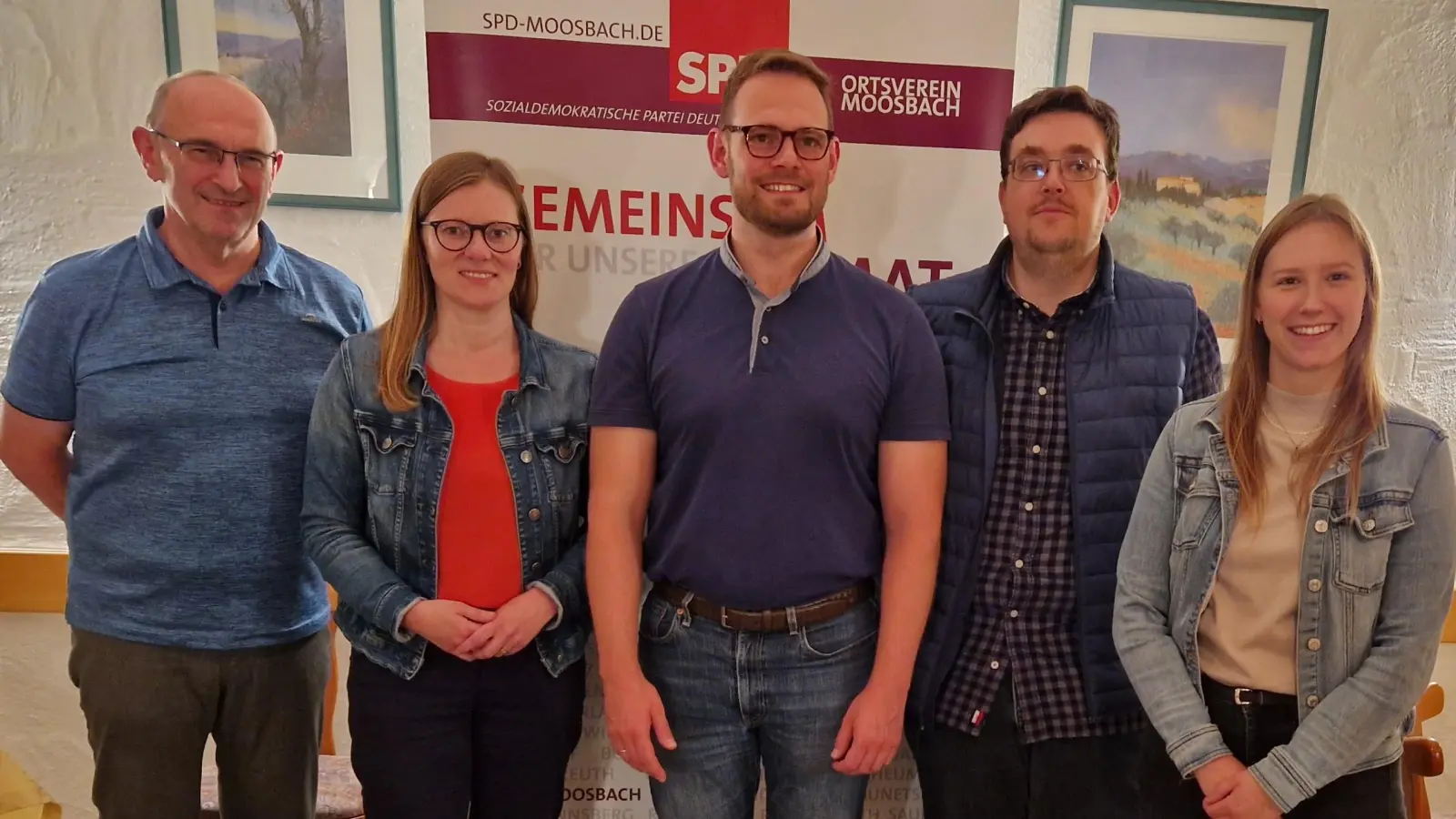 Die neu gewählte Vorstandschaft von links nach rechts: Kassier Hans Maier, MdL Nicole Bäumler, erster Vorsitzender Johannes Maier, zweiter Vorsitzender Christopher Hanauer, Schriftführerin Saskia Kraus (Bild: Gabi Reitinger-Maier)