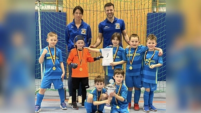 Stadtmeister der G-Junioren SV Raigering-1. (Bild: Thomas Gebele)