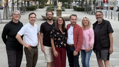 von links: Monika Schneider - Sprecherin des Grünen Kreisverbands Tirschenreuth, Dr. Luca Frank - Mitglied des Stadtrats und des Kreistages, Matthias Wich - neuer Beisitzer im Grünen Ortsverband Tirschenreuth, Gudrun Müller - neue Beisitzerin im Grünen Ortsverband Tirschenreuth, Sebastian Wittke - neuer Sprecher des Grünen Ortsverbands Tirschenreuth, Sandra Hassner, Franz Heinrich. (Bild: GRÜNE Tirschenreuth)