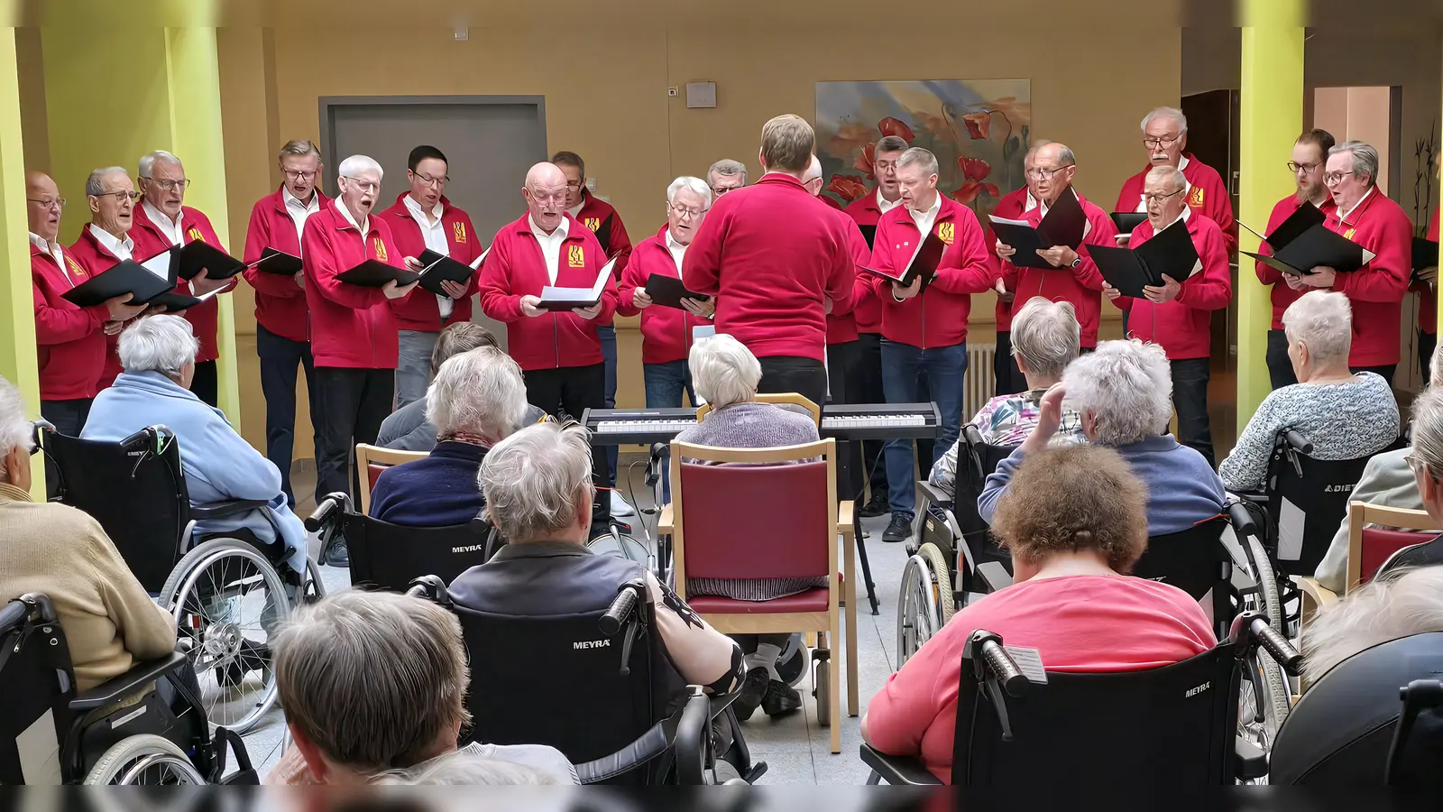 Männergesangverein Waldsassen im Altenheim St. Martin (Bild: Bernhard Riedl)