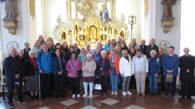 Pilgergruppe St. Martin Amberg im Kongregationssaal Altötting. (Bild: Martin Donhauser)
