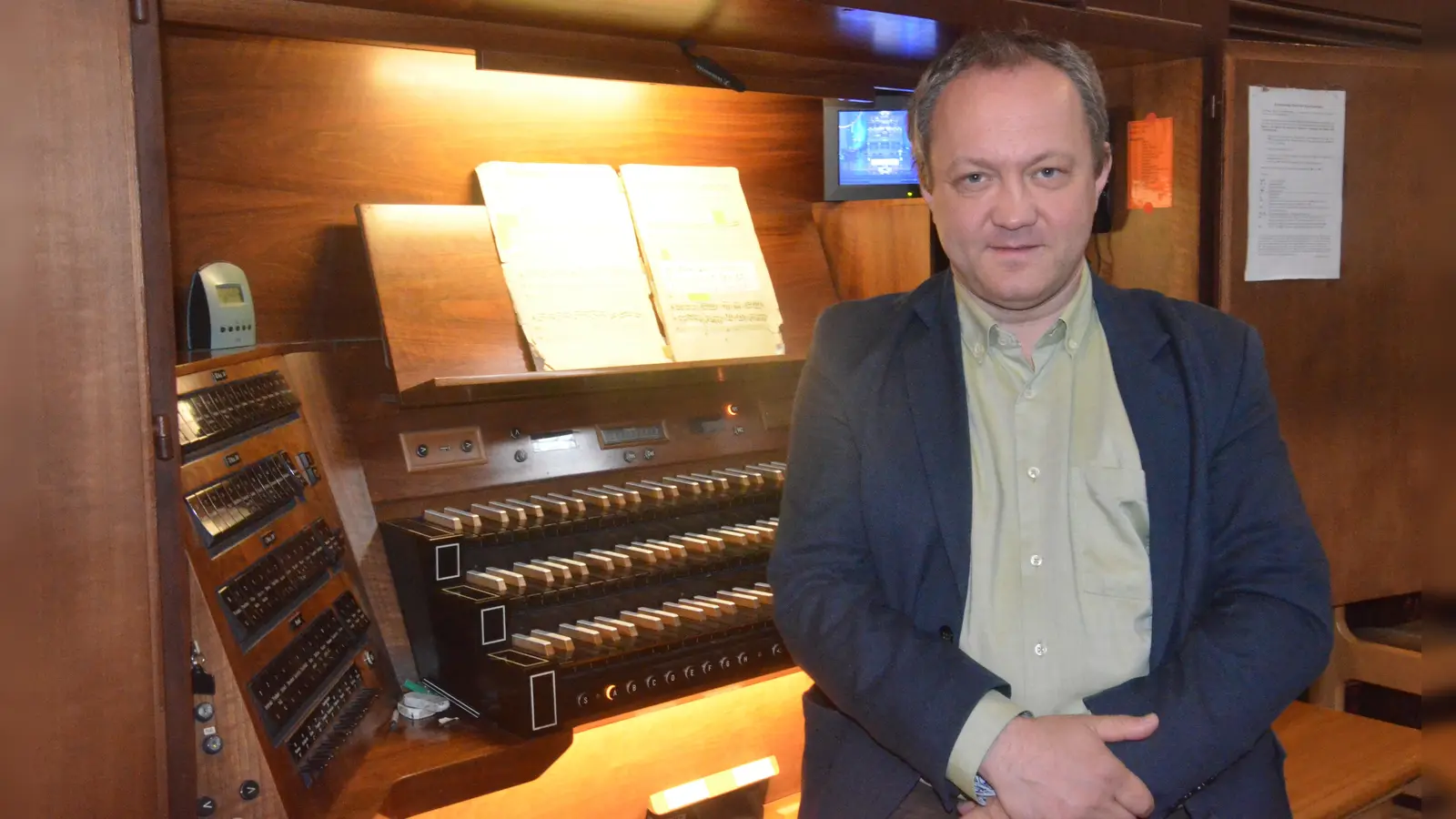 Kirchenmusiker Piotr Pająk.  (Bild: Helmut Kunz)