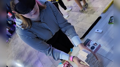 Aktion auf der Langen Nacht der Demokratie (Bild: Christina Ponader)