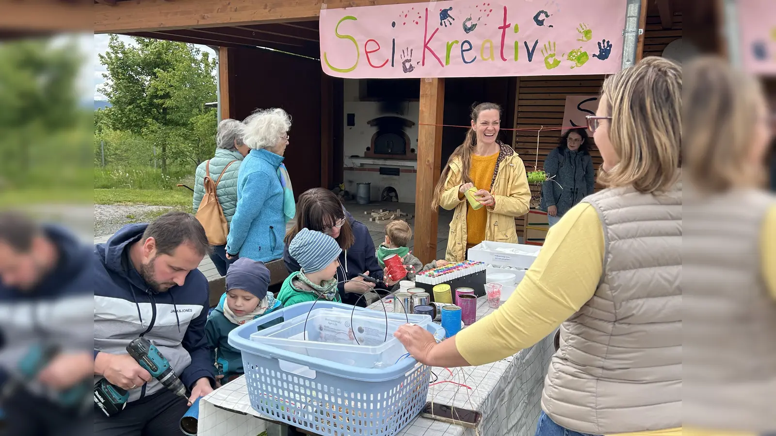 An der Kreativstation wurde fleißig gebastelt. (Bild: Sarah Gallitzendörfer)