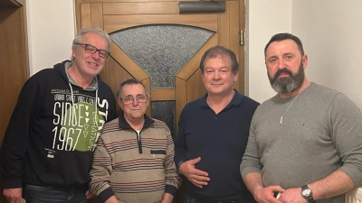 Von links: Jakob Putzer, Werner Ponnath, Bruno Voith, Michael Philipp (1. Vorsitzender). (Bild: Josef Söllner)