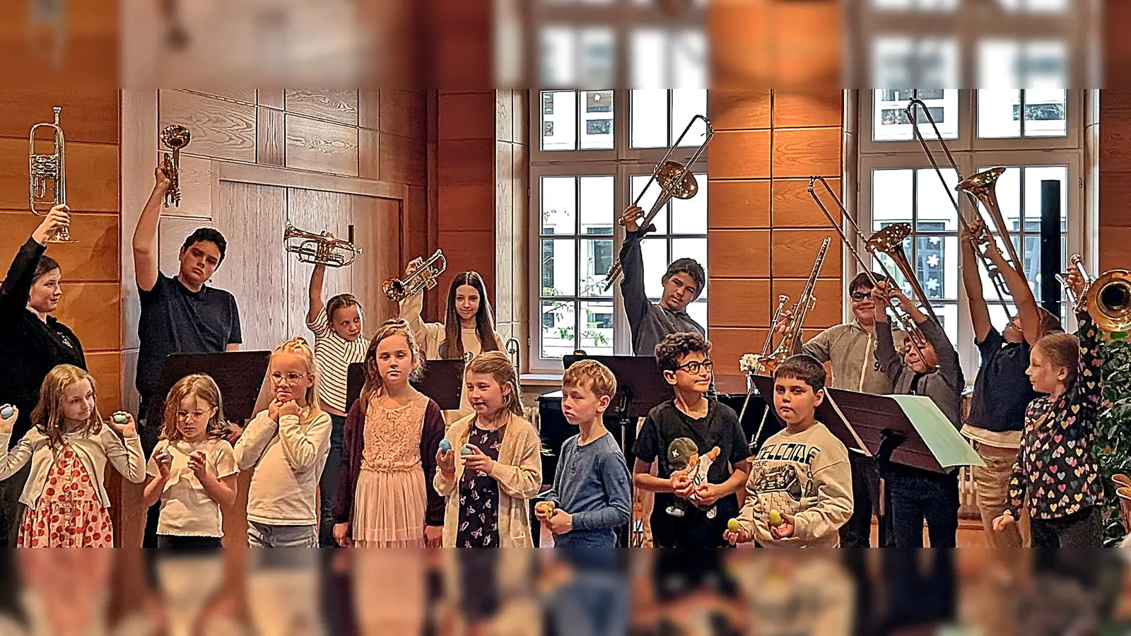 Gut gefüllt war das Auditorium der Franz-Grothe-Schule beim Klassenvorspiel der Instrumentalklassen von Monika Batsch, Cornelia Kick und Thorsten Willecke. (Bild: Thorsten Willecke)